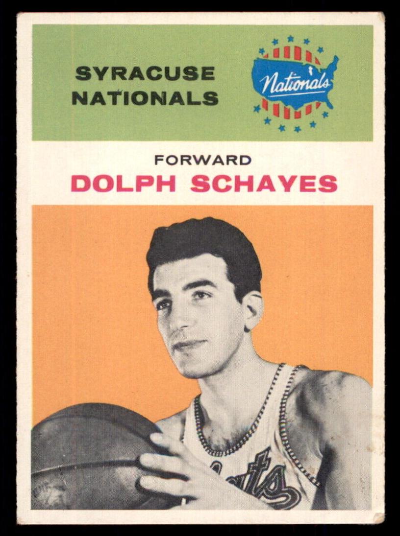 1961 Fleer Basketball Dolph Schayes #39 PSA 7.5