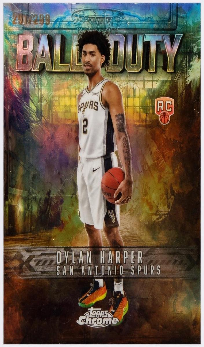 2025 Topps Chrome Basketball Teal Refractor Dylan Harper #BD-22 PSA 10