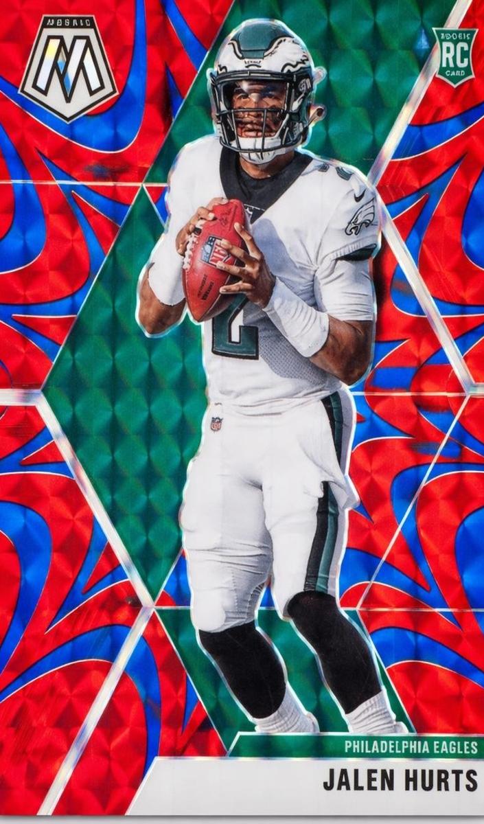 2020 Panini Mosaic Football Mosaic Red Jalen Hurts #222 PSA 10