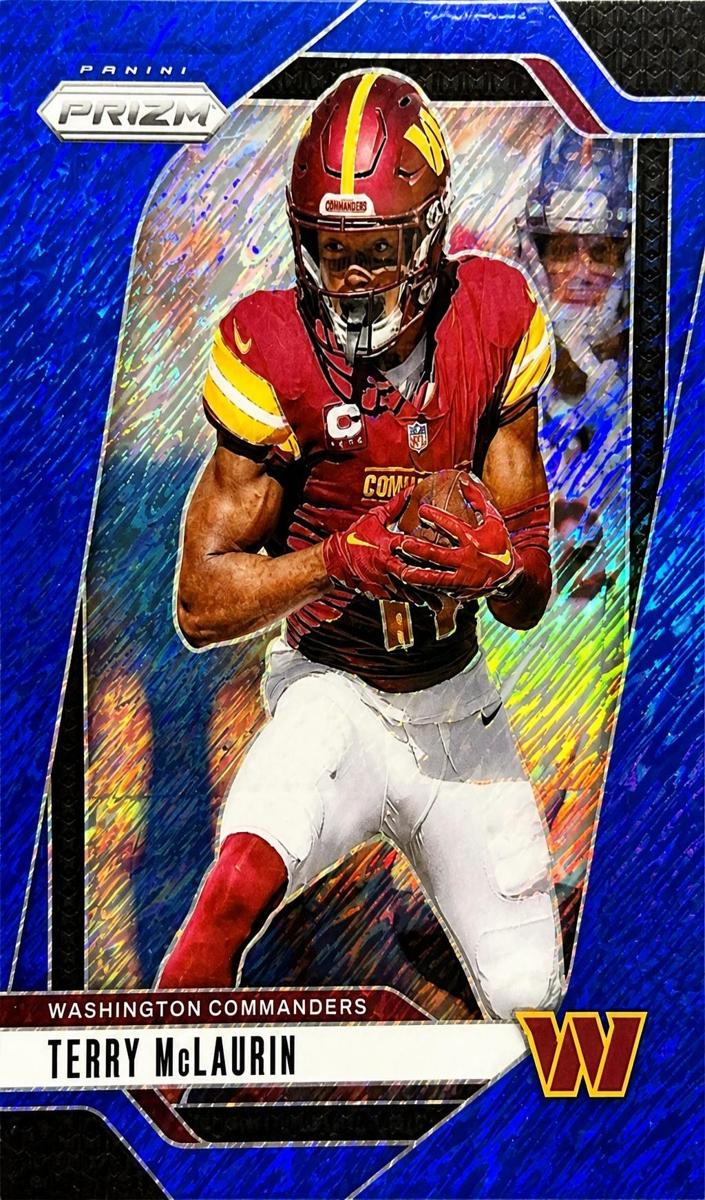 2024 Panini Prizm Football Blue Shimmer Terry McLaurin #289