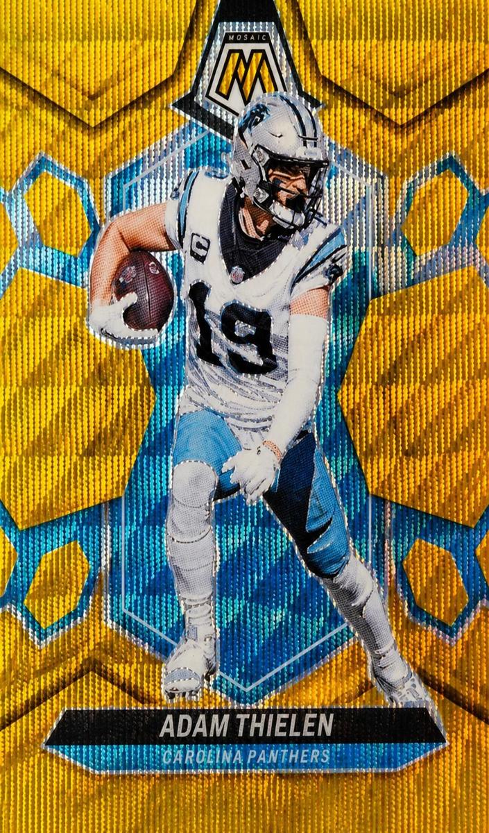 2024 Panini Mosaic Football Gold Wave Adam Thielen #31