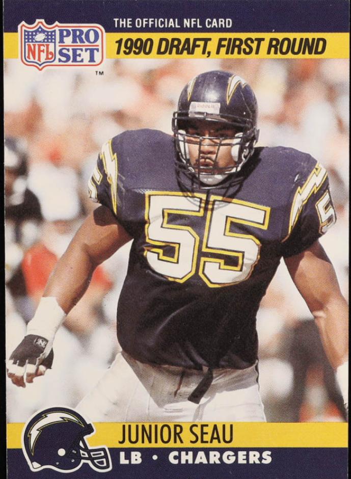 1990 Pro Set Football Junior Seau #673 PSA 9