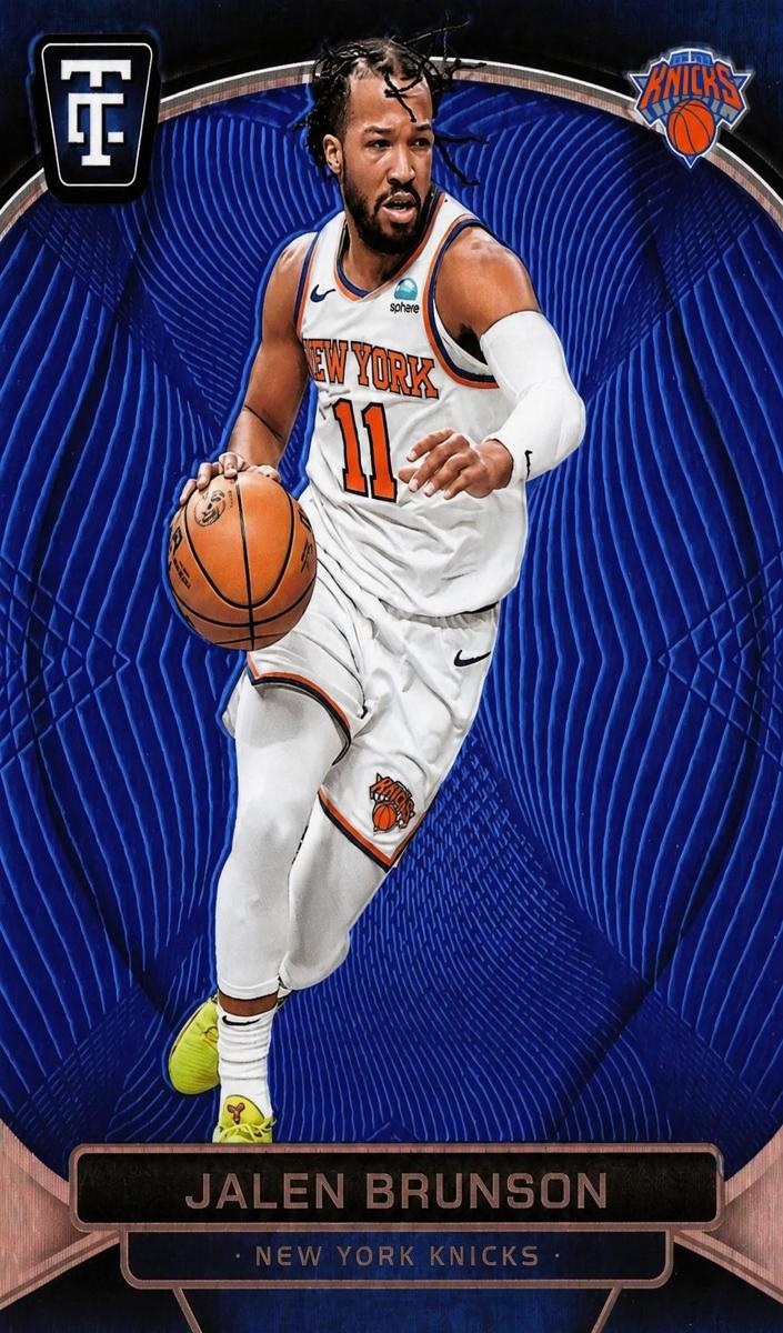 2024 Panini Totally Certified Basketball Mirror Platinum Blue Jalen Brunson #27