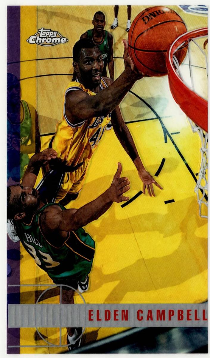 1997 Topps Chrome Basketball Refractor Elden Campbell #74 PSA 7.5
