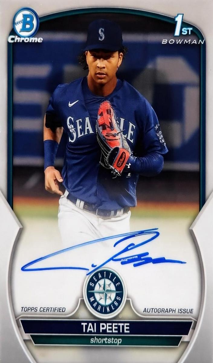 2023 Bowman Draft Chrome Baseball Tai Peete #CDA-TP