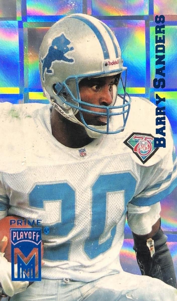 1995 Playoff Prime Football Mini Barry Sanders #20
