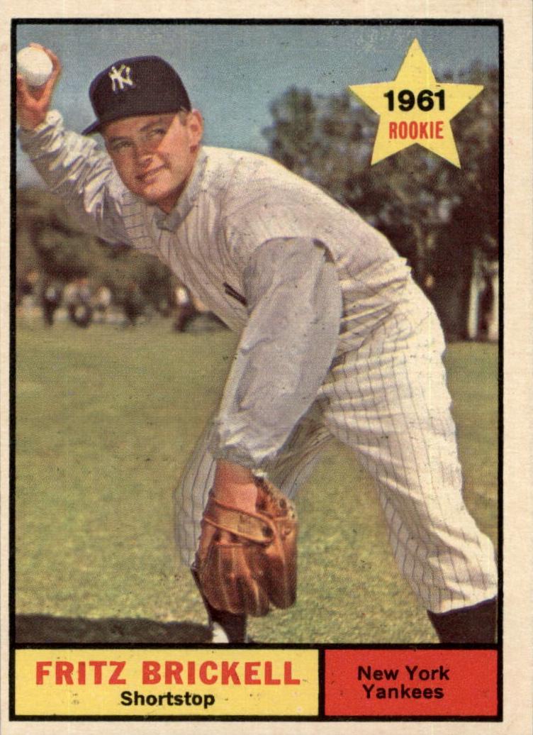 1961 Topps Baseball Fritz Brickell #333 PSA 7