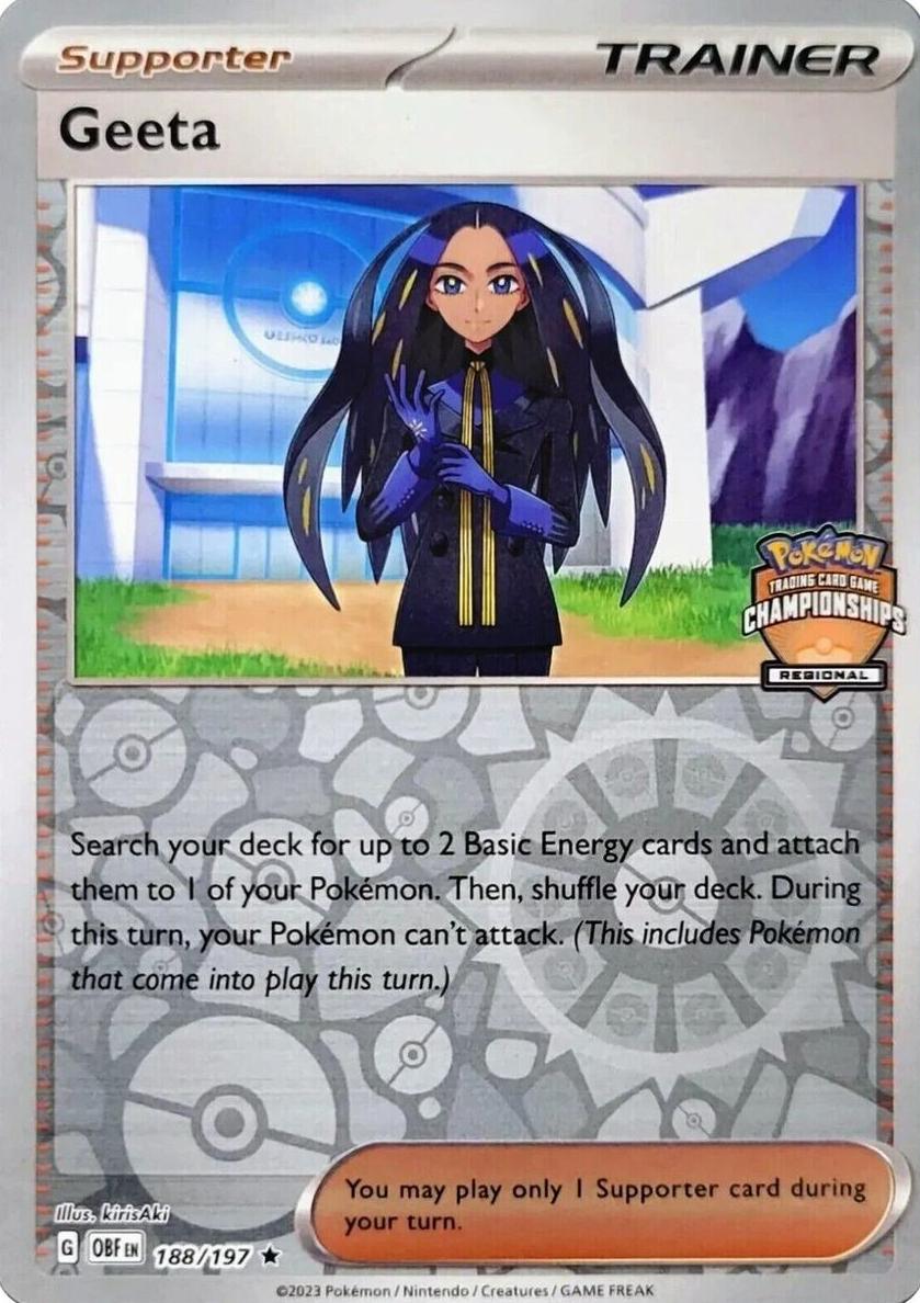 2023 Pokemon Scarlet & Violet Obsidian Flames Geeta #188