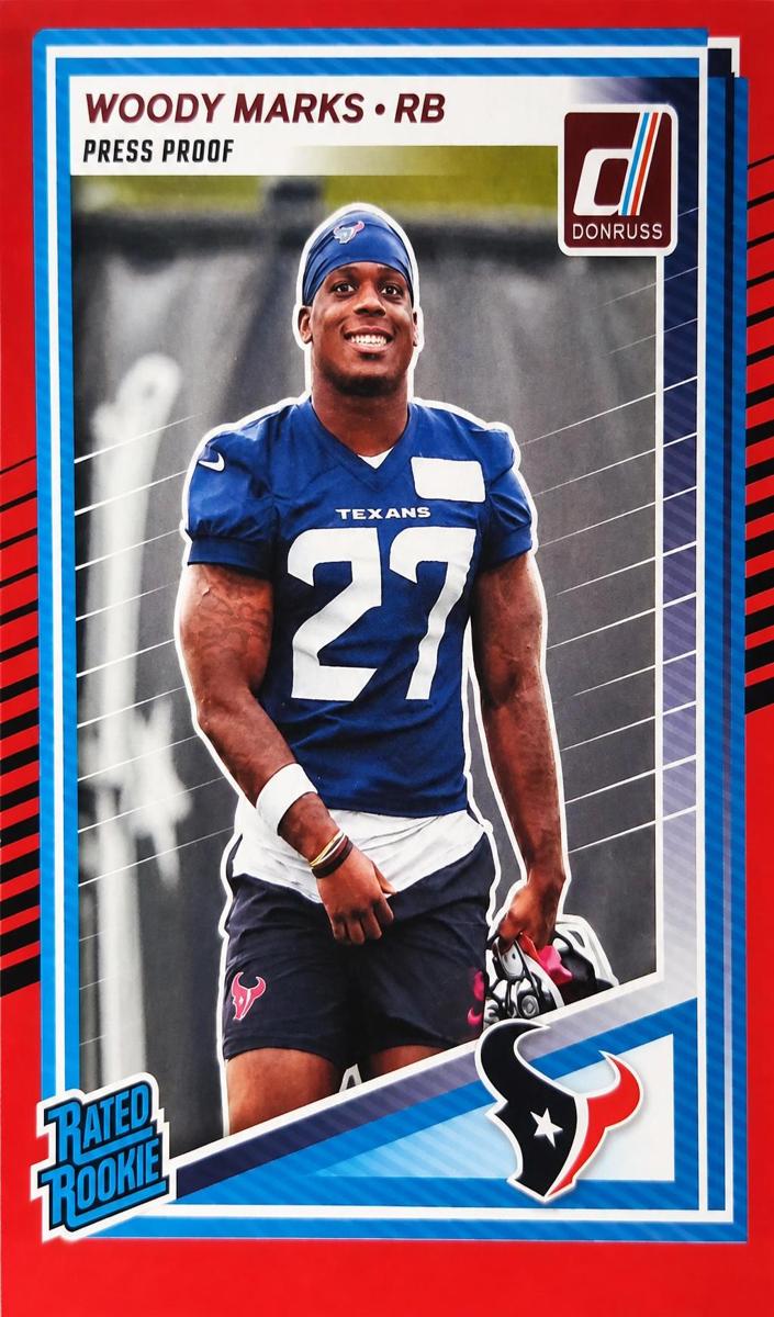 2025 Panini Donruss Football Press Proof Red Woody Marks #377
