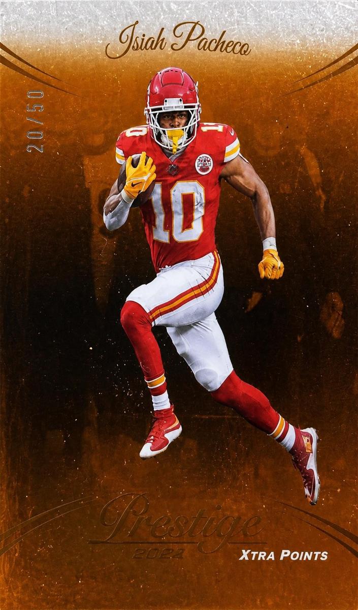 2024 Panini Prestige Football Orange Xtra Points Isiah Pacheco #144
