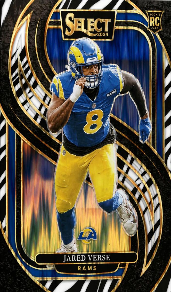 2024 Panini Select Football Zebra Shock Jared Verse #132 PSA 10