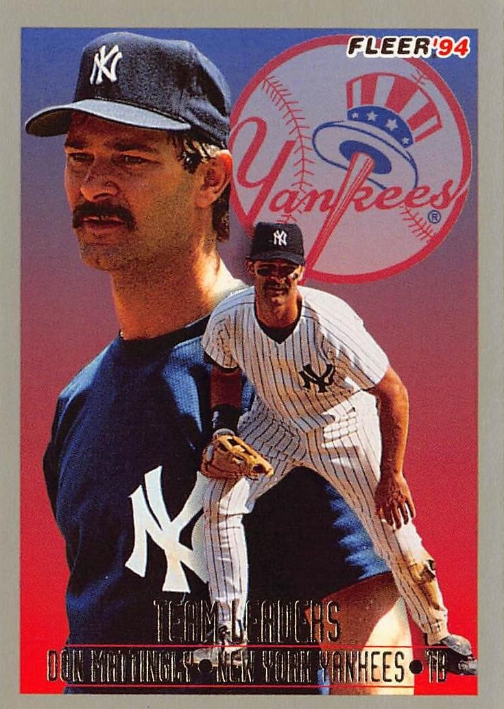 1994 Fleer Baseball Don Mattingly #10 PSA 8.5