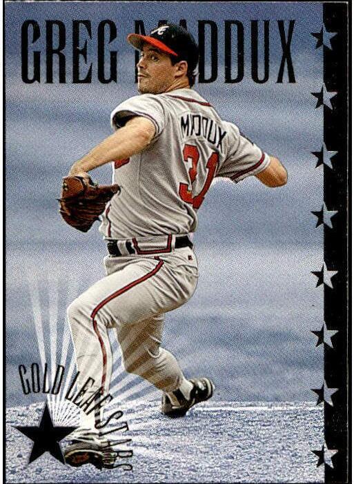 1995 Leaf Baseball Greg Maddux #9 PSA 6