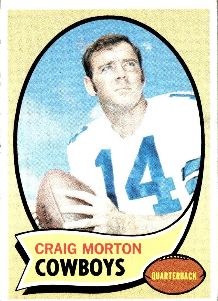 1970 Topps Football Craig Morton #139 PSA 8