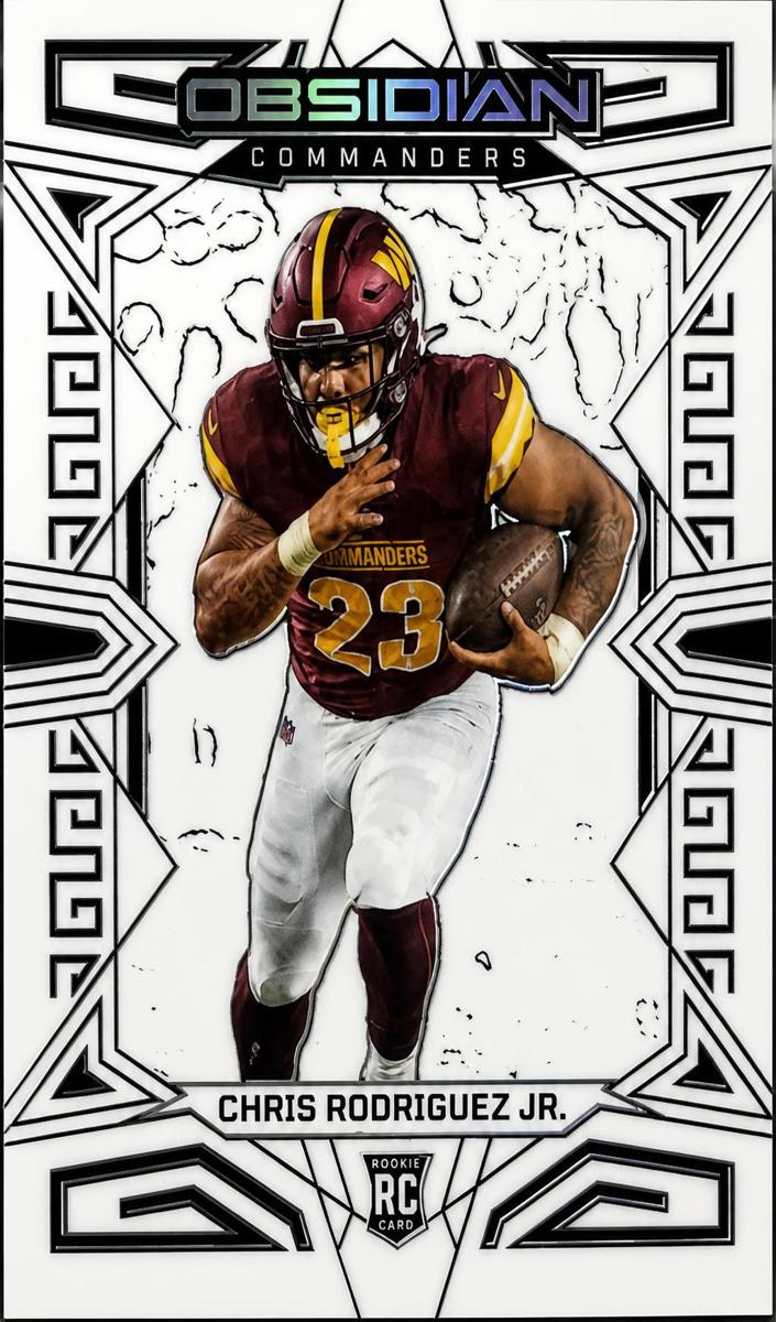 2023 Panini Obsidian Football Electric Etch Contra Chris Rodriguez Jr. #200