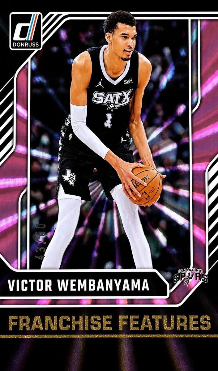 2024 Panini Donruss Basketball Holo Pink Laser Victor Wembanyama #25