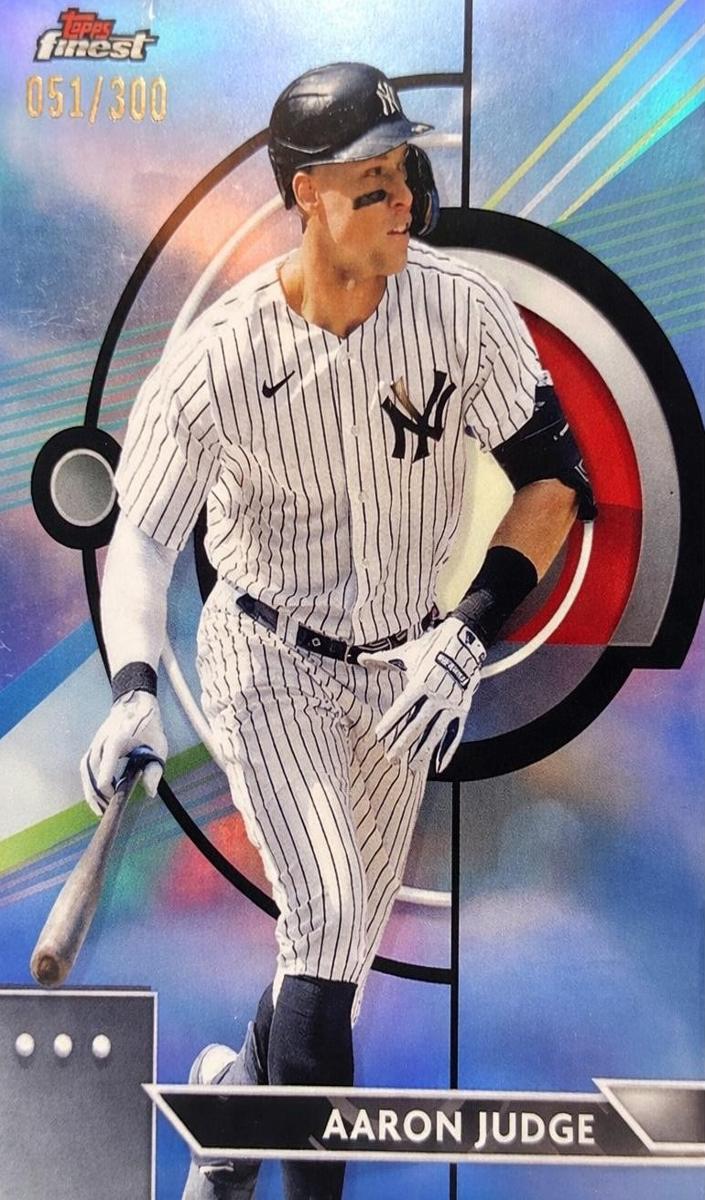 2023 Topps Finest Baseball Sky Blue Aaron Judge #1