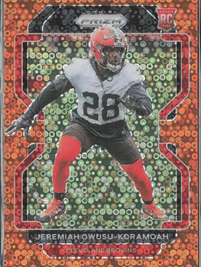 2021 Panini Prizm Football Disco Jeremiah Owusu-Koramoah #389