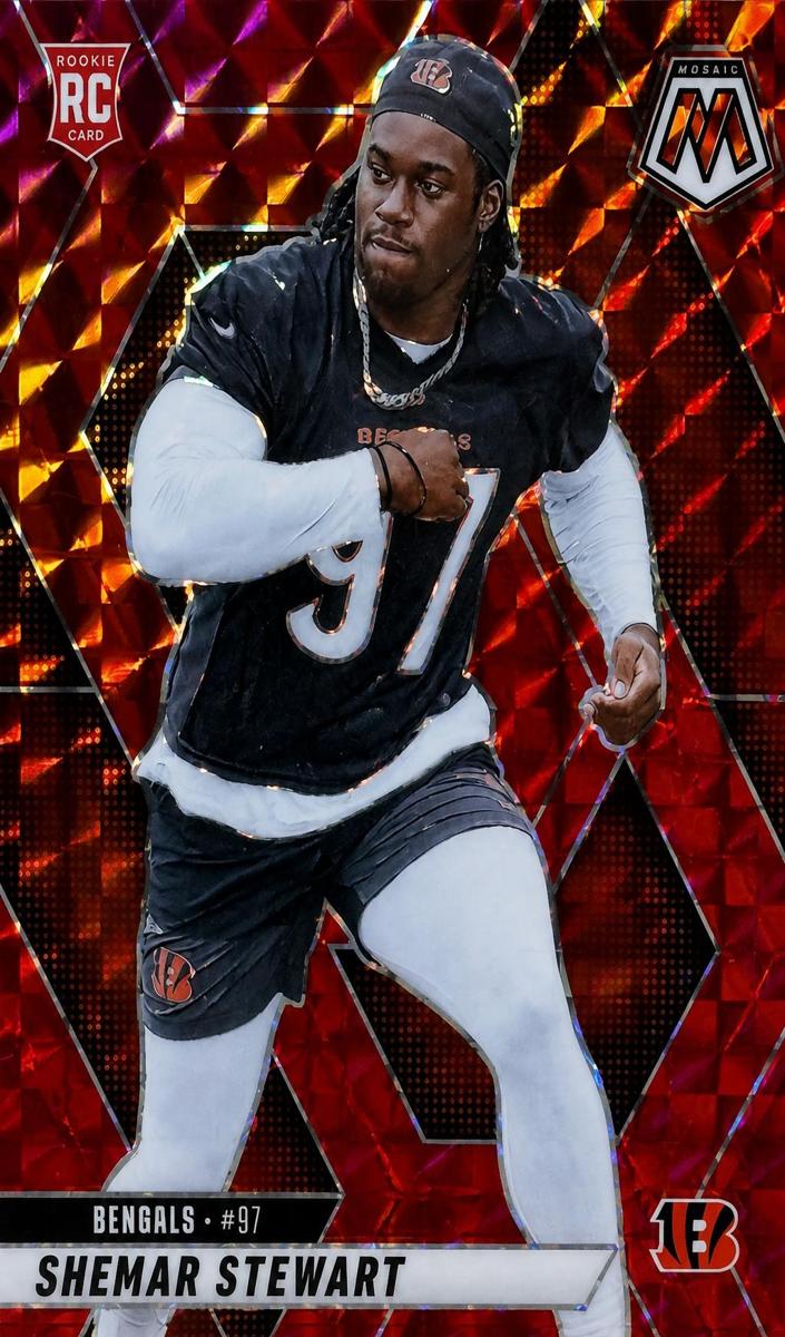 2025 Panini Mosaic Football Red Shemar Stewart #381