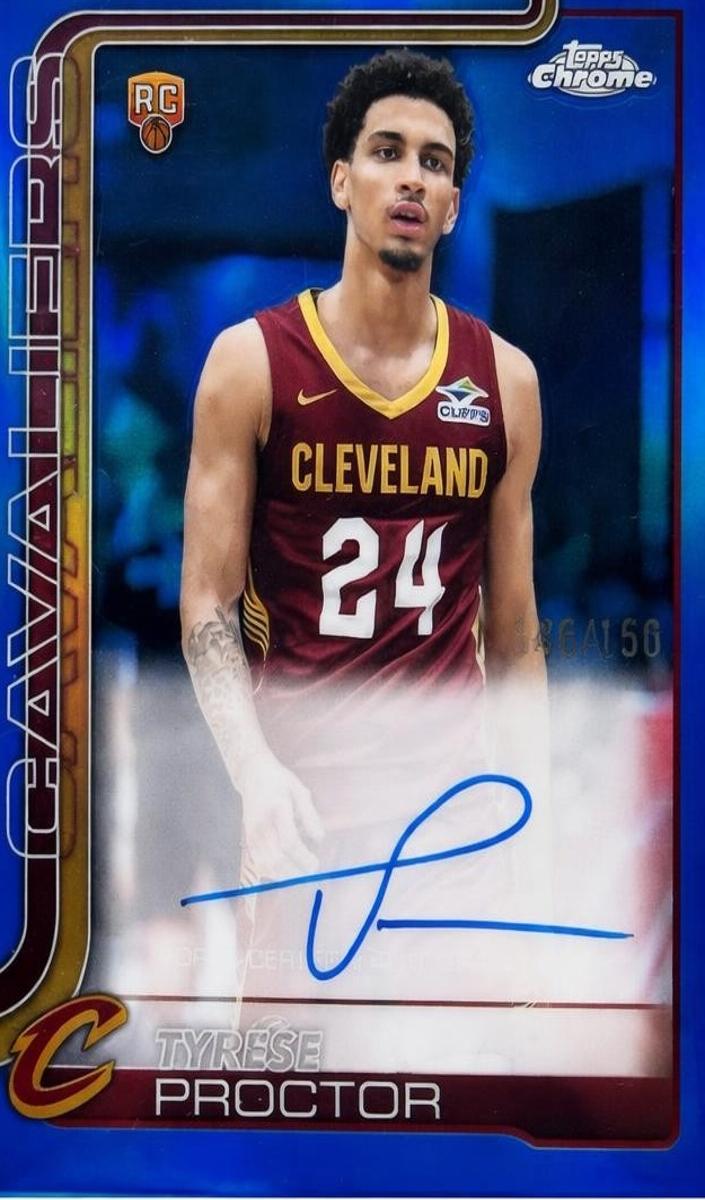 2025 Topps Chrome Basketball Blue Refractor Tyrese Proctor #TCAR-TP