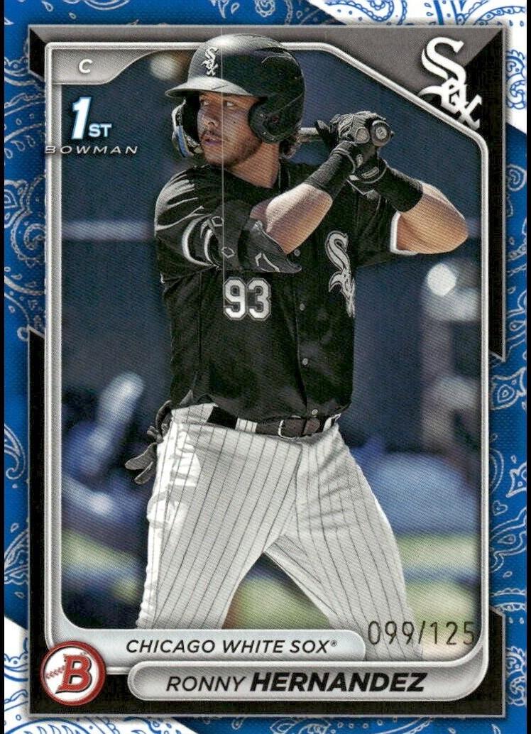 2024 Bowman Prospects Baseball Blue Pattern Ronny Hernandez #BP-92