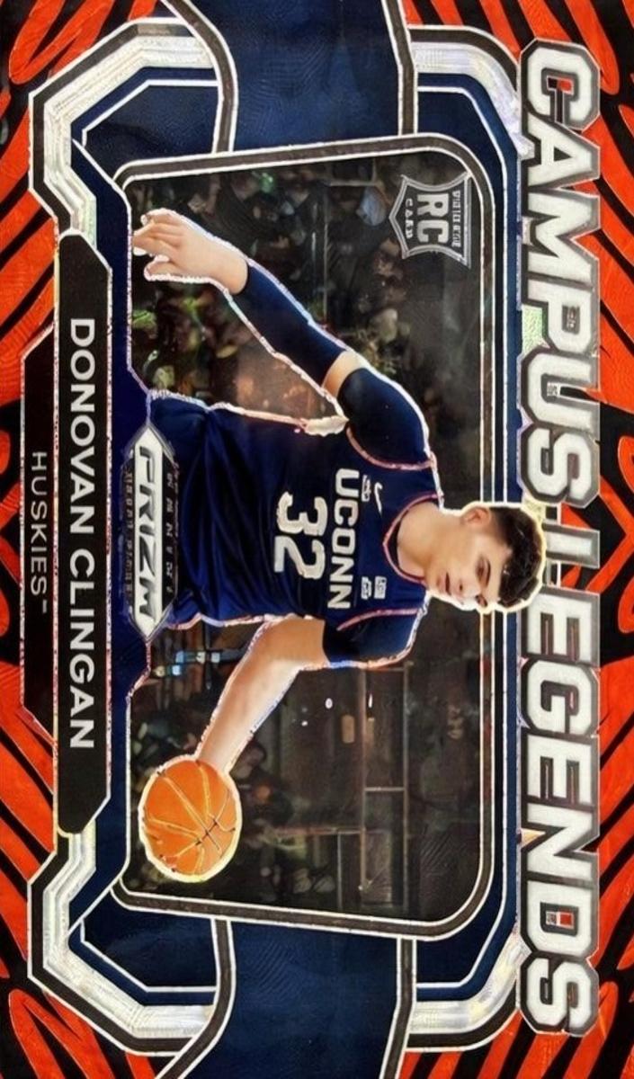 2024 Panini Prizm Draft Picks Basketball Tiger Stripe Donovan Clingan #9