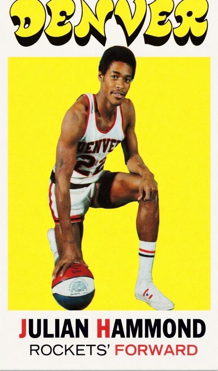 1971 Topps Basketball Julian Hammond #174