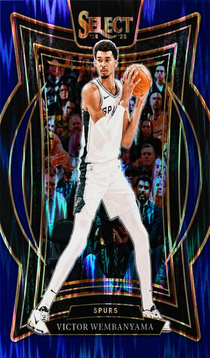 2024 Panini Select Basketball Blue Flash Victor Wembanyama #9
