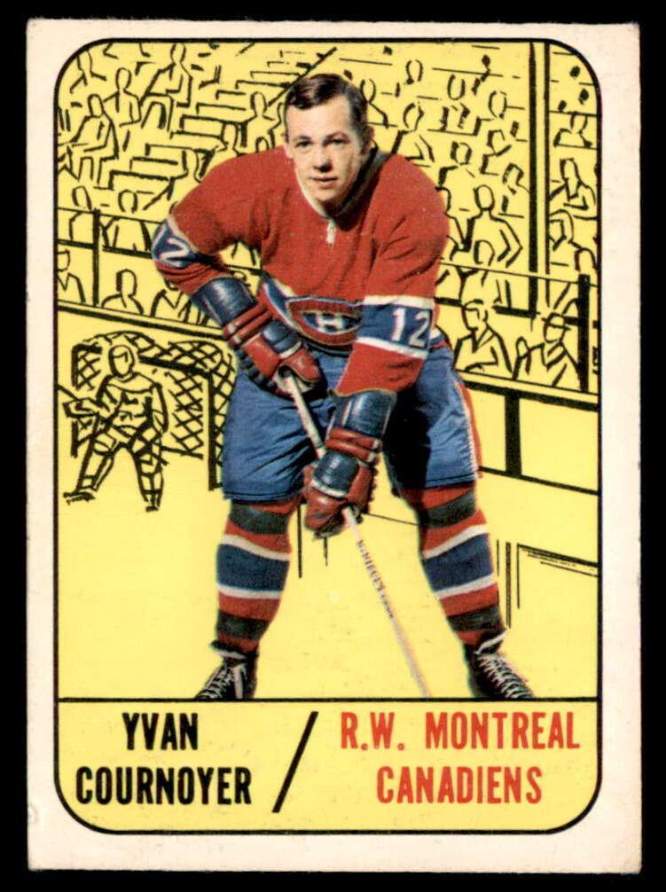 1967 Topps Hockey Yvan Cournoyer #70