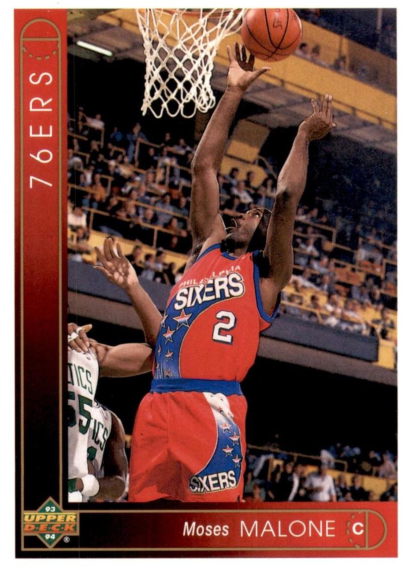 1993 Upper Deck Basketball Moses Malone #372 PSA 10