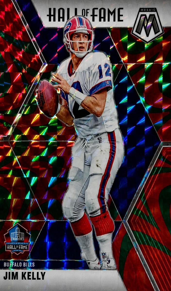 2020 Panini Mosaic Football Reactive Green Jim Kelly #295