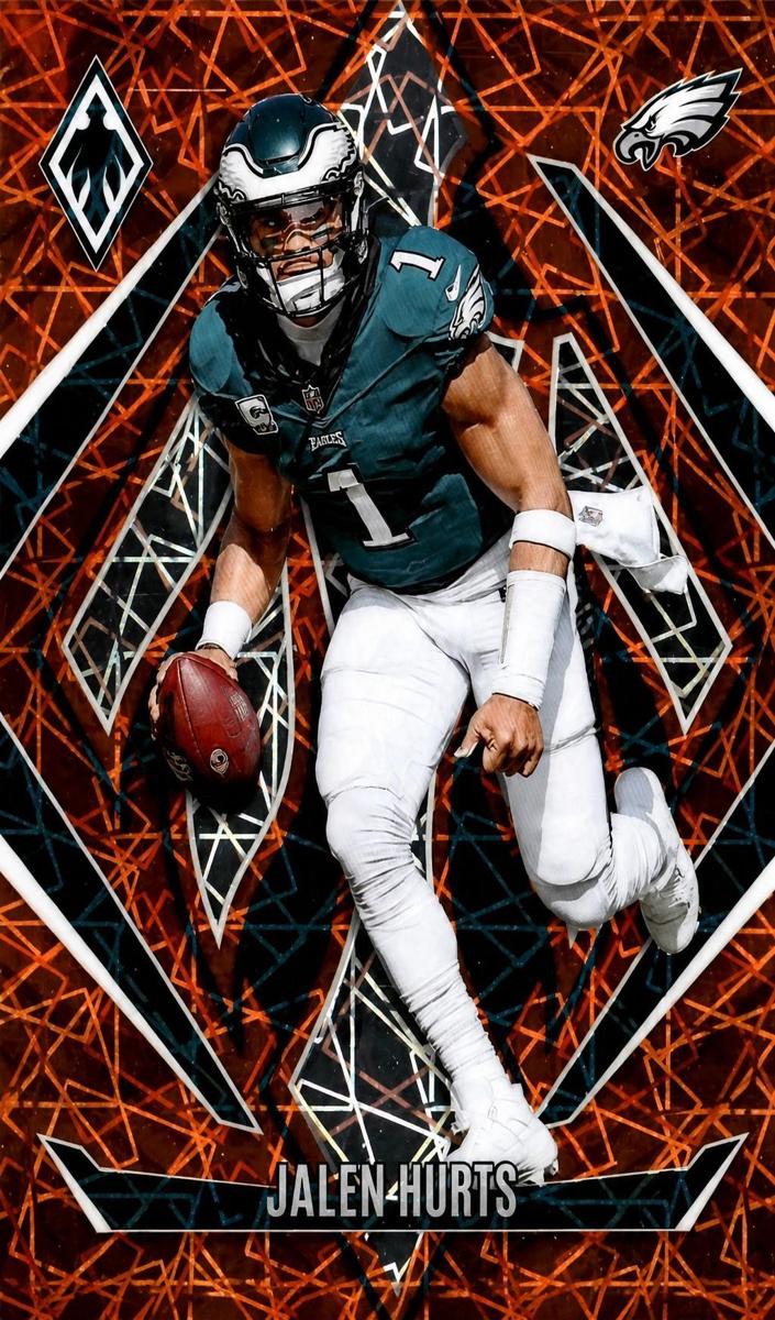 2024 Panini Phoenix Football Orange Lazer Jalen Hurts #70