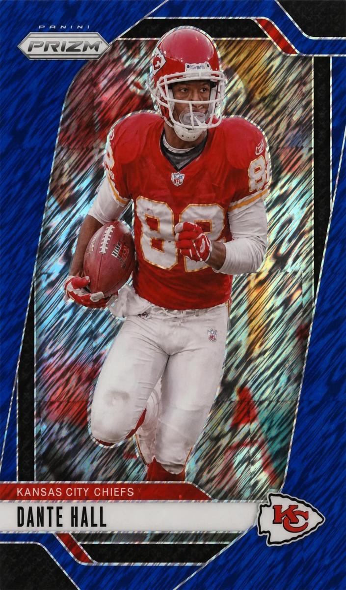 2024 Panini Prizm Football Blue Shimmer Dante Hall #146