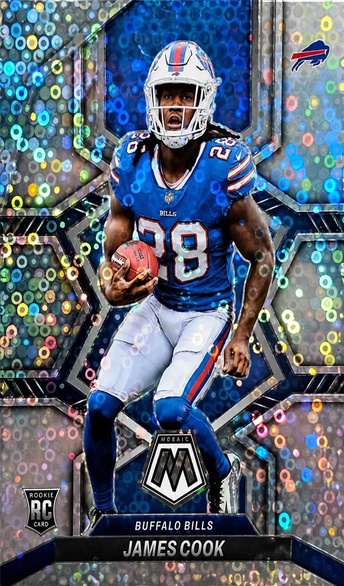 2022 Panini Mosaic Football No Huddle James Cook #309 PSA 10
