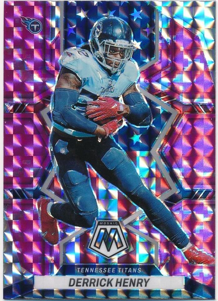 2022 Panini Mosaic Football Camo Pink Derrick Henry #261 PSA 9