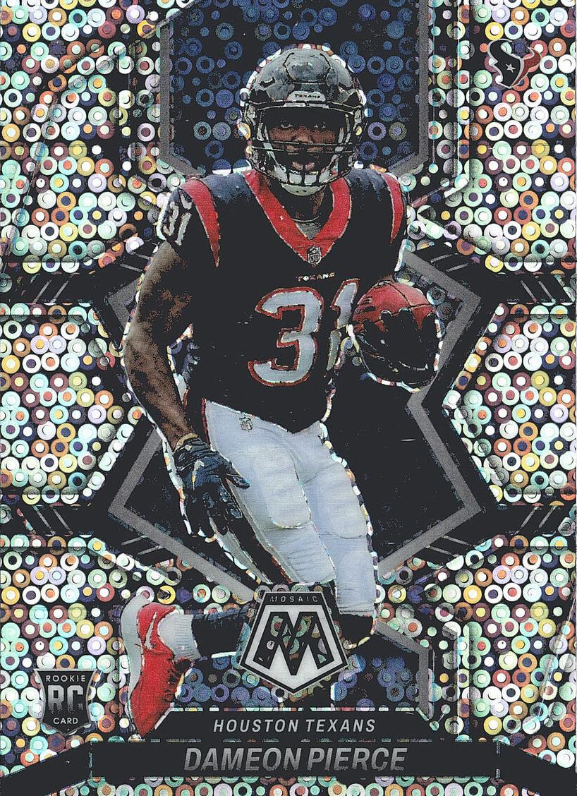 2022 Panini Mosaic Football No Huddle Silver Dameon Pierce #324