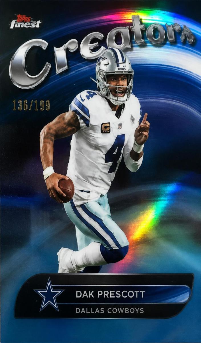 2025 Topps Finest Football Sky Blue Refractor Dak Prescott #CR-8
