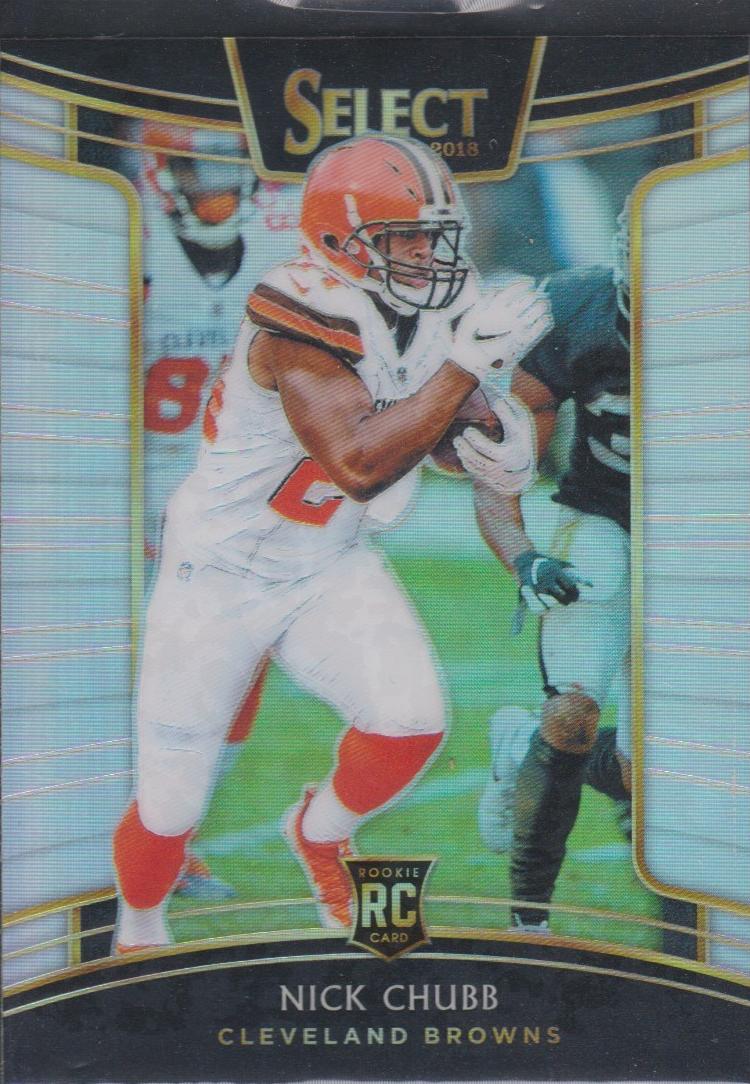 2018 Panini Select Football Silver Prizm Nick Chubb #33 PSA 9