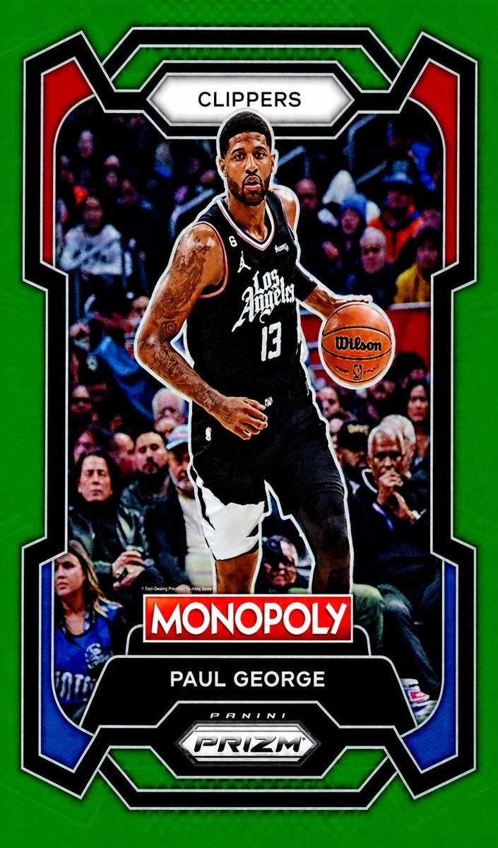 2023 Panini Prizm Monopoly Basketball Green Paul George #39 PSA 10
