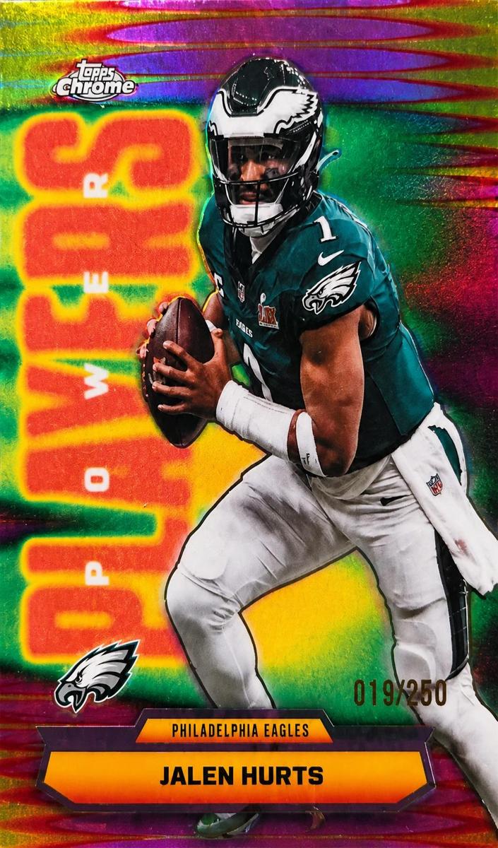 2025 Topps Chrome Football Pink Refractor Jalen Hurts #PP-4