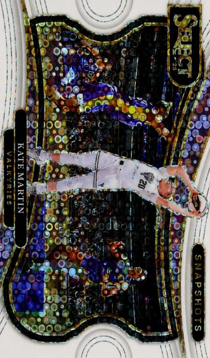 2025 Panini Select WNBA Basketball White Disco Kate Martin #18