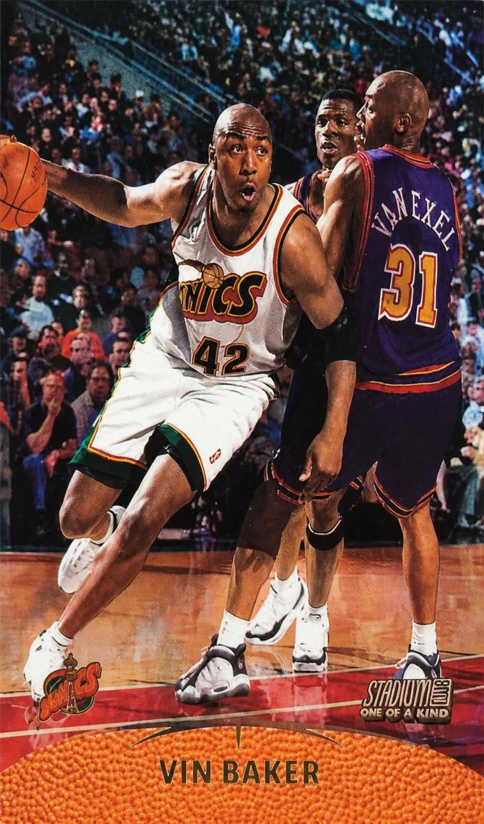 1999 Topps Stadium Club Basketball One of a Kind Vin Baker #106