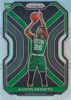 2020 Panini Prizm Basketball Prizms Silver Aaron Nesmith #282 PSA 9