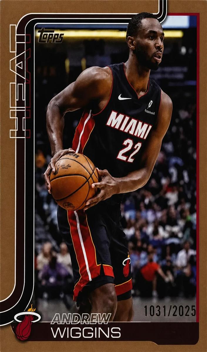 2025 Topps Basketball Gold Andrew Wiggins #77