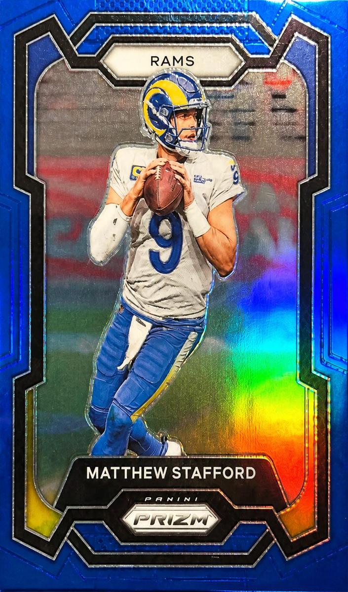 2023 Panini Prizm Football Blue Matthew Stafford #169