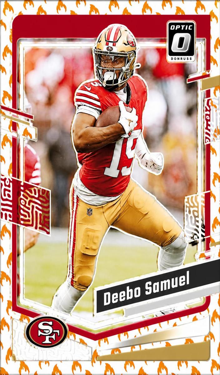 2023 Donruss Optic Football Fire Deebo Samuel #170