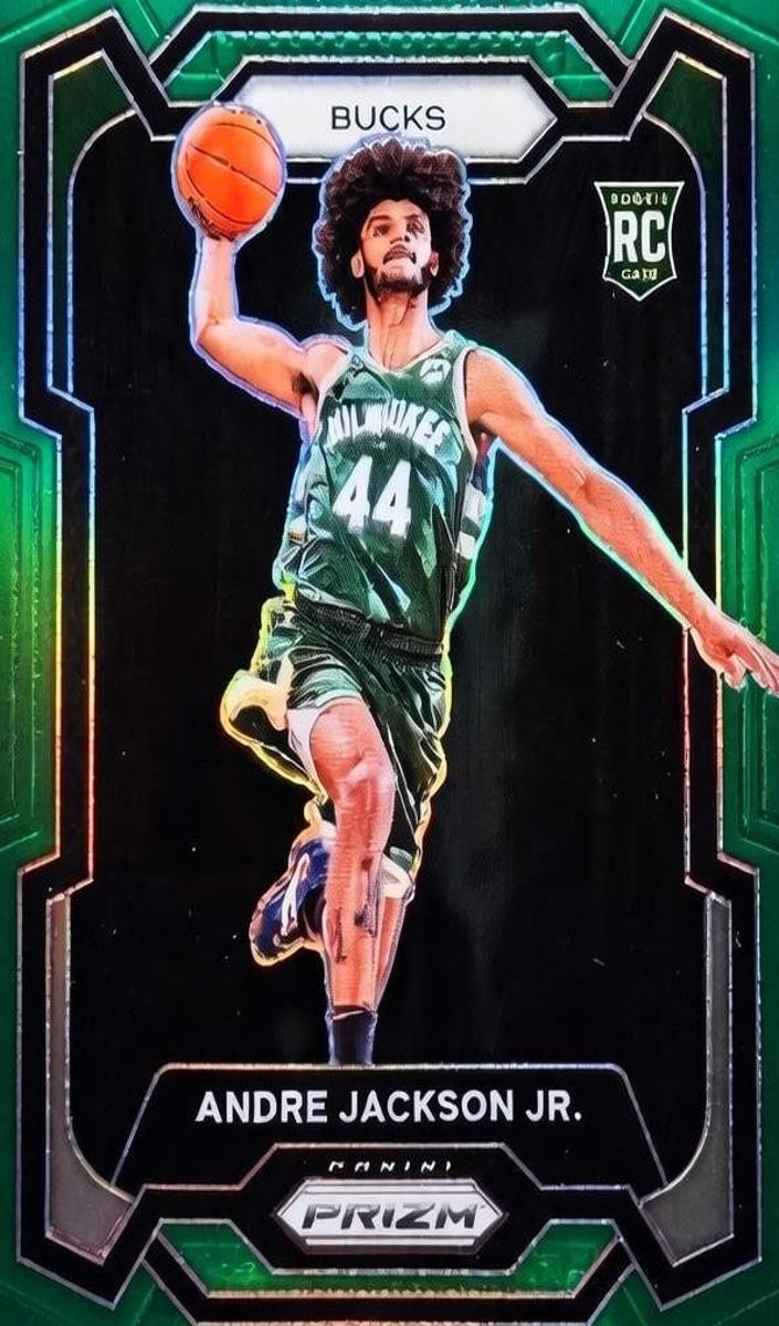 2023 Panini Prizm Basketball Green Andre Jackson Jr. #131 PSA 9