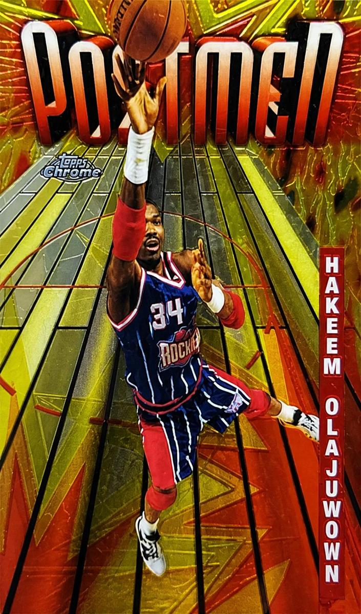 1998 Topps Chrome Basketball Hakeem Olajuwon #SB25 PSA 9