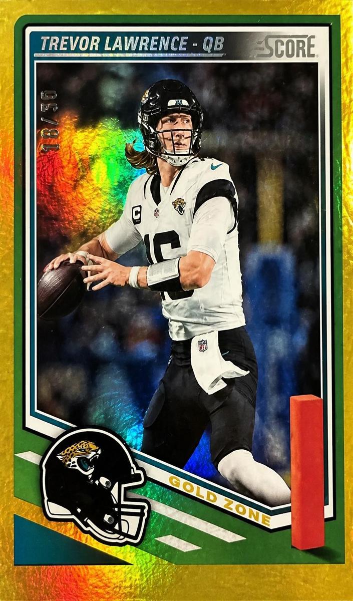 2025 Panini Score Football Gold Zone Trevor Lawrence #272