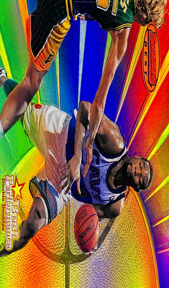 1997 Bowman's Best Basketball Refractor Shawn Kemp #94